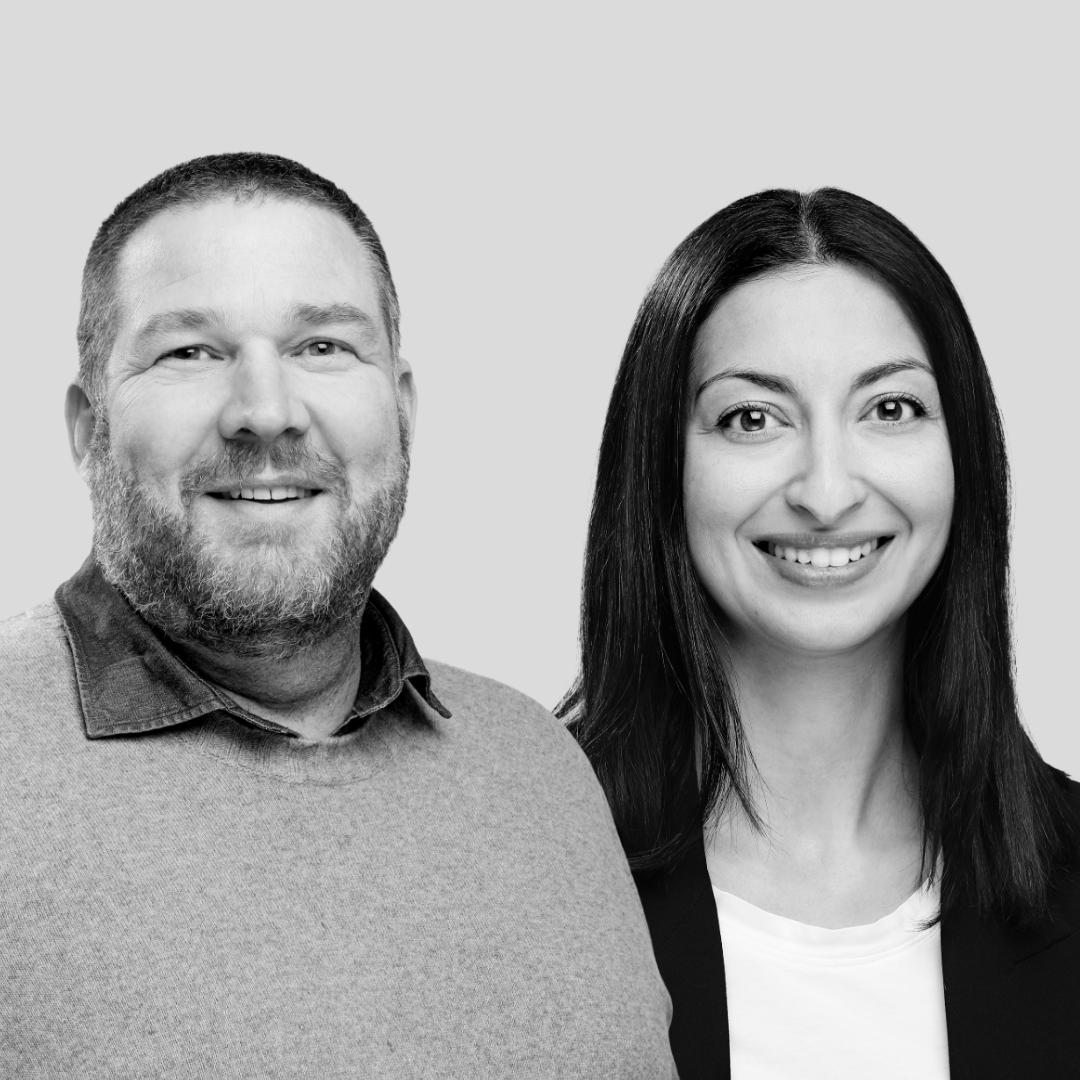 Ava Sadeghi og Jan-Tore Dilling fra Brannvernforeningen